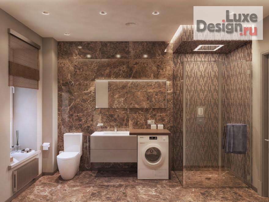 Дизайн интерьера трехкомнатной квартиры "Дизайн проект квартиры 150 м.кв в жилом комплексе АСТРА . в г.Пермь" (фото 5)