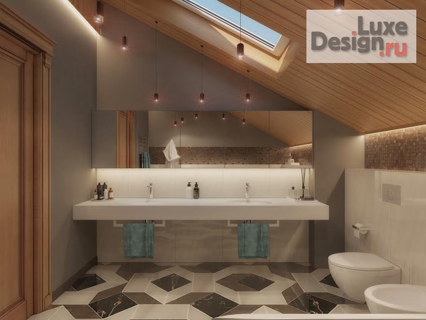 Дизайн интерьера трехкомнатной квартиры "Дизайн проект квартиры 150 м.кв в жилом комплексе АСТРА . в г.Пермь" (фото 17)