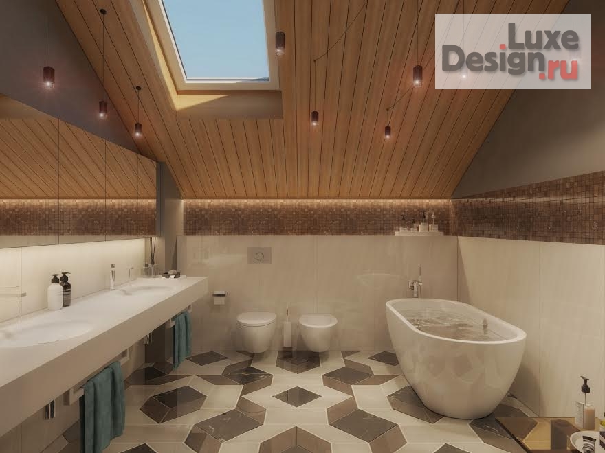 Дизайн интерьера трехкомнатной квартиры "Дизайн проект квартиры 150 м.кв в жилом комплексе АСТРА . в г.Пермь" (фото 18)