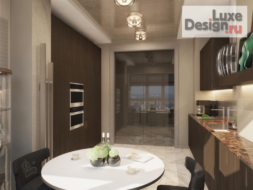 Дизайн интерьера трехкомнатной квартиры "Дизайн проект квартиры 150 м.кв в жилом комплексе АСТРА . в г.Пермь" (фото 8)