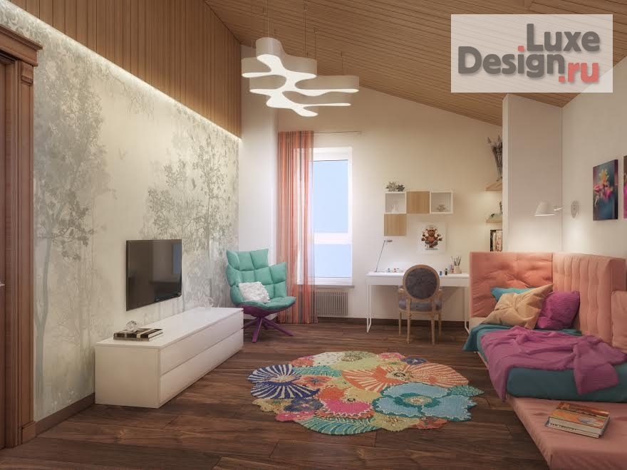 Дизайн интерьера трехкомнатной квартиры "Дизайн проект квартиры 150 м.кв в жилом комплексе АСТРА . в г.Пермь" (фото 15)