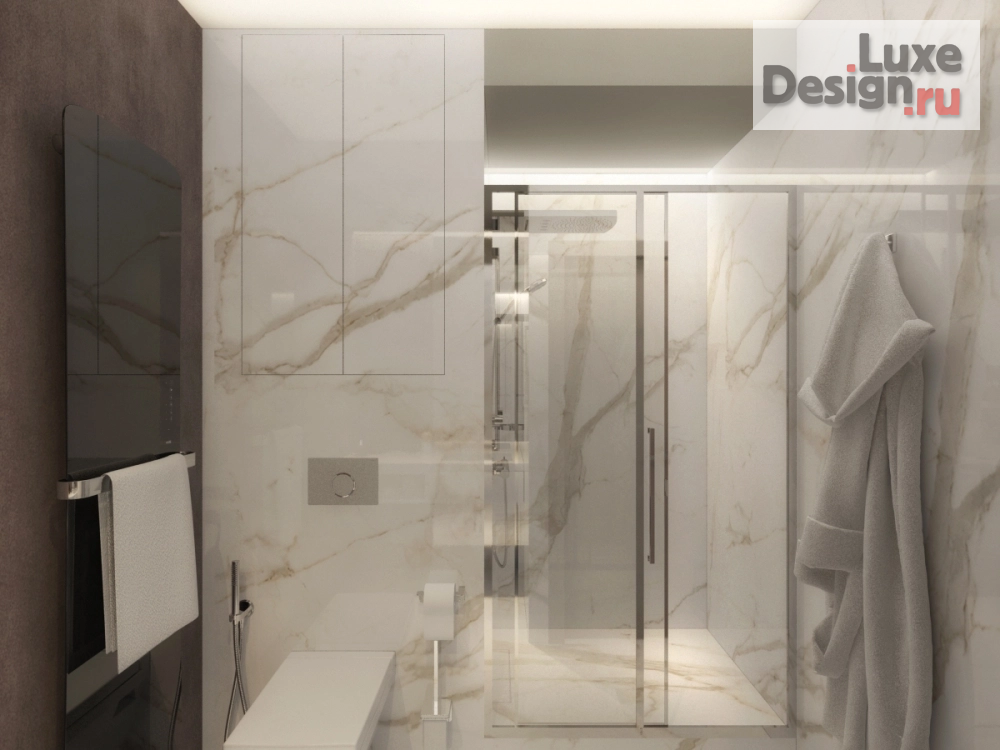 Дизайн интерьера трехкомнатной квартиры "Дизайн проект квартиры 100 м.кв. в г.Пермь" (фото 16)