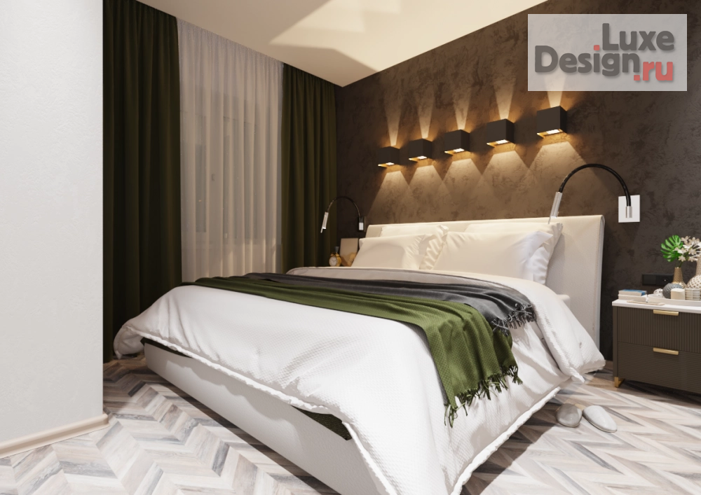 Дизайн интерьера спальни "Спальня ЖК Гулливер" (фото 1)