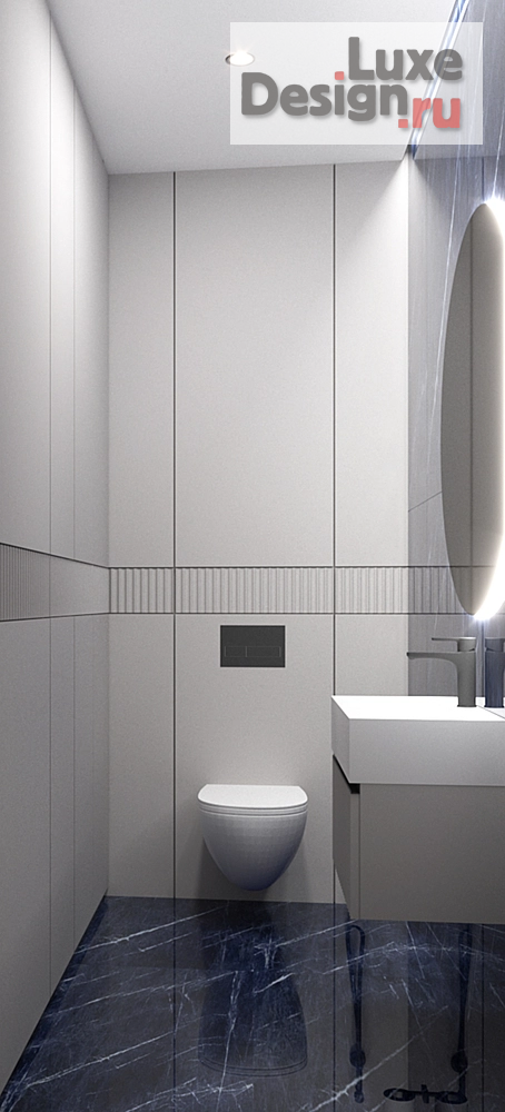 Дизайн интерьера трехкомнатной квартиры "Квартира с видом на Москва-сити" (фото 2)