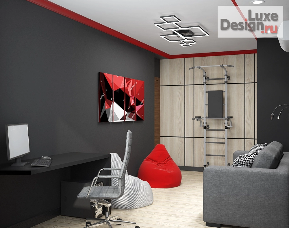 Дизайн интерьера детской "Стильная комната для подростка" (фото 3)