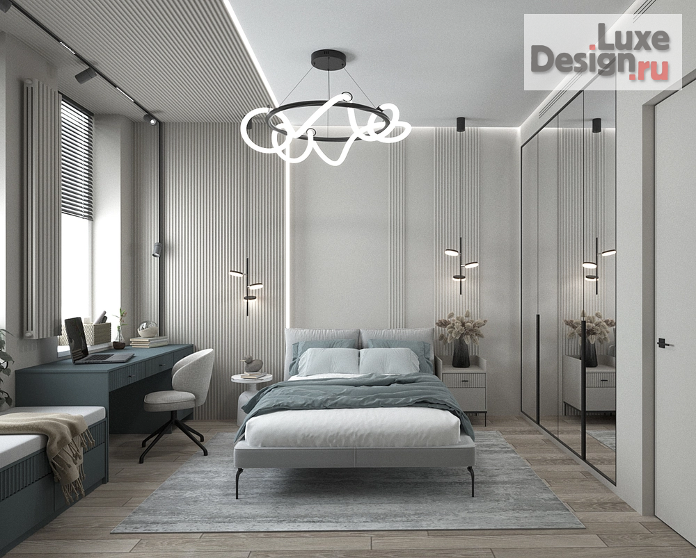 Дизайн интерьера трехкомнатной квартиры "Квартира с видом на Москва-сити" (фото 1)