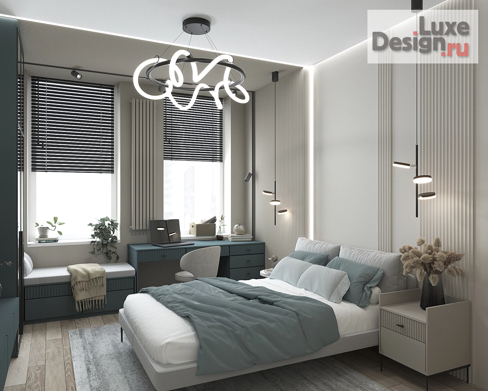 Дизайн интерьера трехкомнатной квартиры "Квартира с видом на Москва-сити" (фото 2)