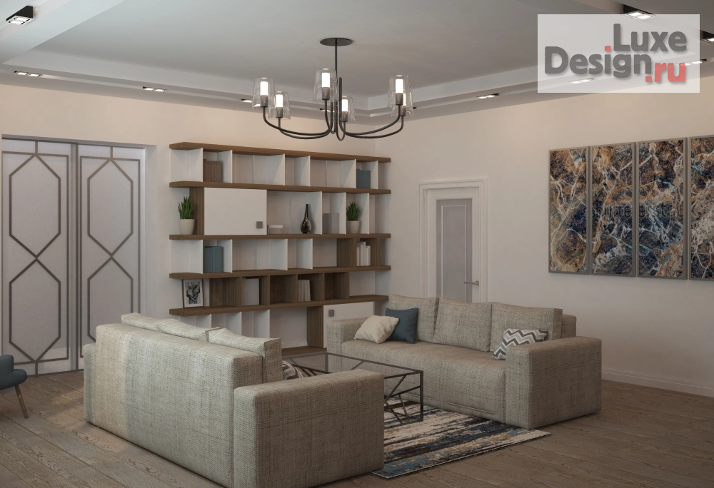 Дизайн интерьера коттеджа "Коттедж в современном стиле" (фото 1)