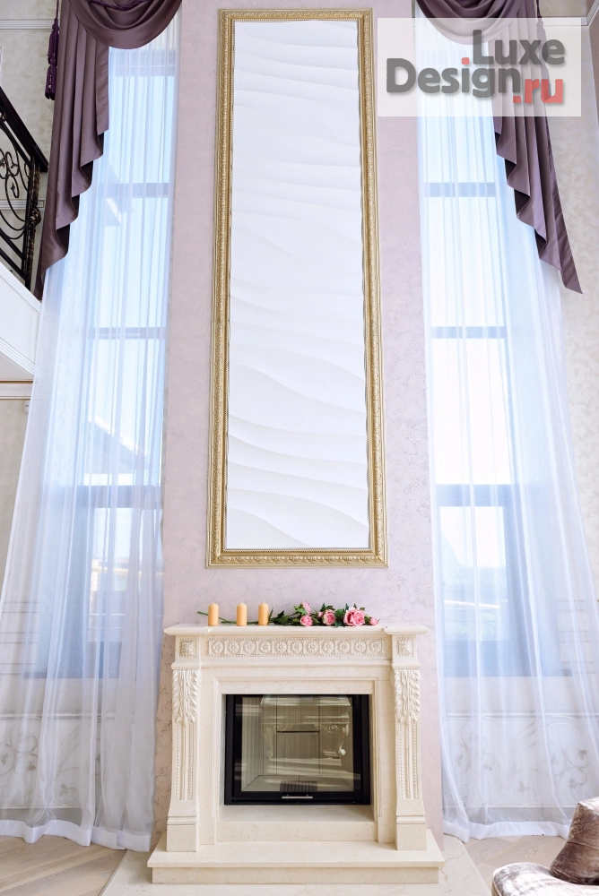 Дизайн интерьера гостиной "роскошь в гостиной загородного дома" (фото 7)