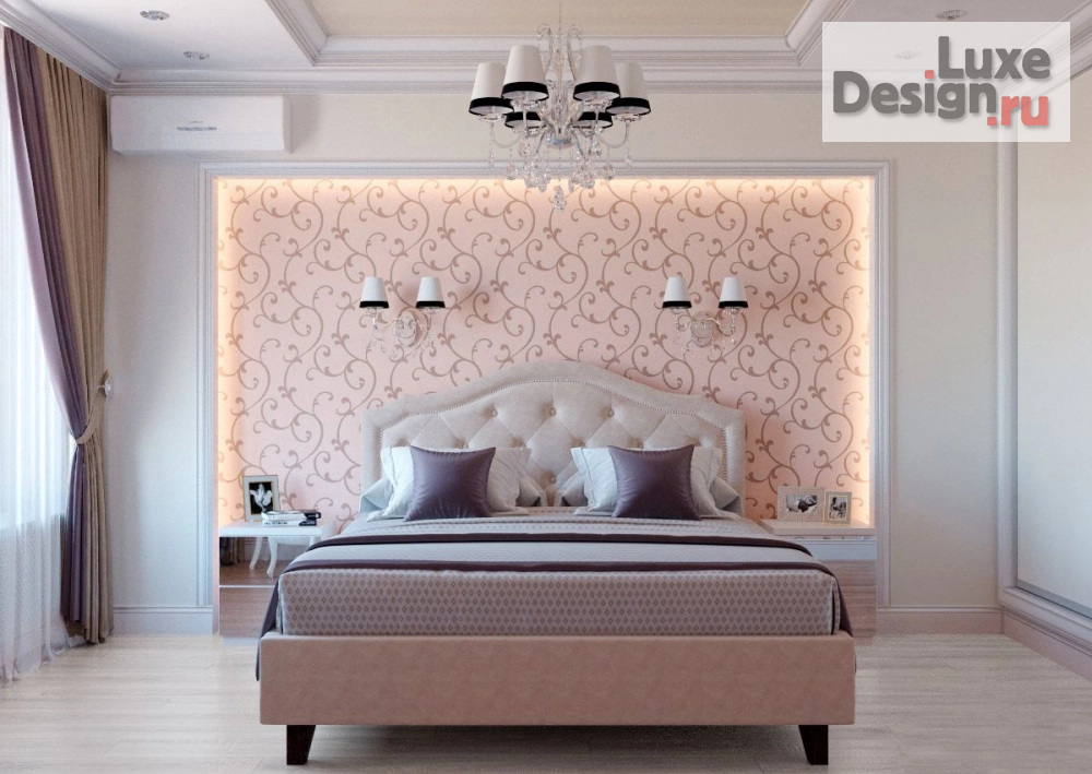 Дизайн интерьера трехкомнатной квартиры "дизайн спальни (ЖК "Новый центр")" (фото 3)