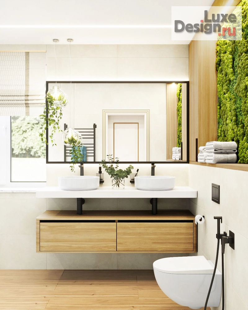 Дизайн интерьера таунхауса "ДИЗАЙН САНУЗЛА В ЭКО-СТИЛЕ" (фото 1)