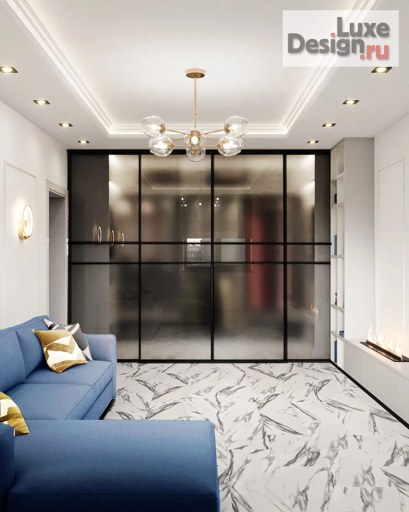 Дизайн интерьера двухкомнатной квартиры "ДИЗАЙН ГОСТИНОЙ" (фото 1)
