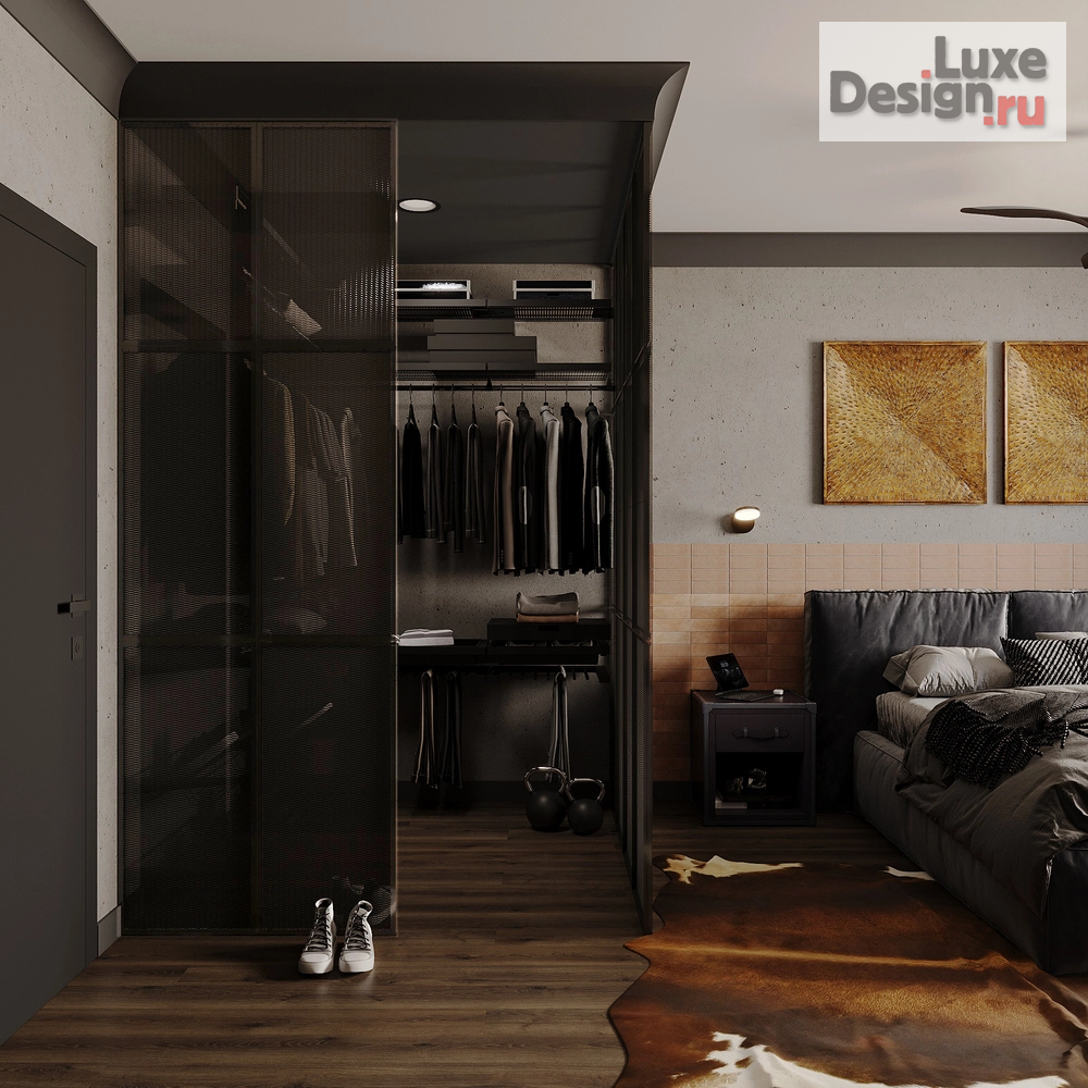 Дизайн интерьера спальни "Спальня для холостяка" (фото 4)