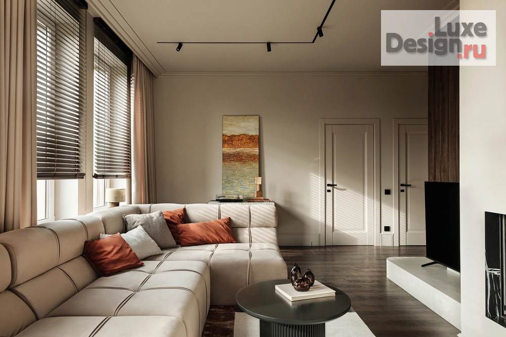 Дизайн интерьера четырехкомнатной квартиры "Интерьер в европейском стиле: пентхаус в центре Перми" (фото 1)