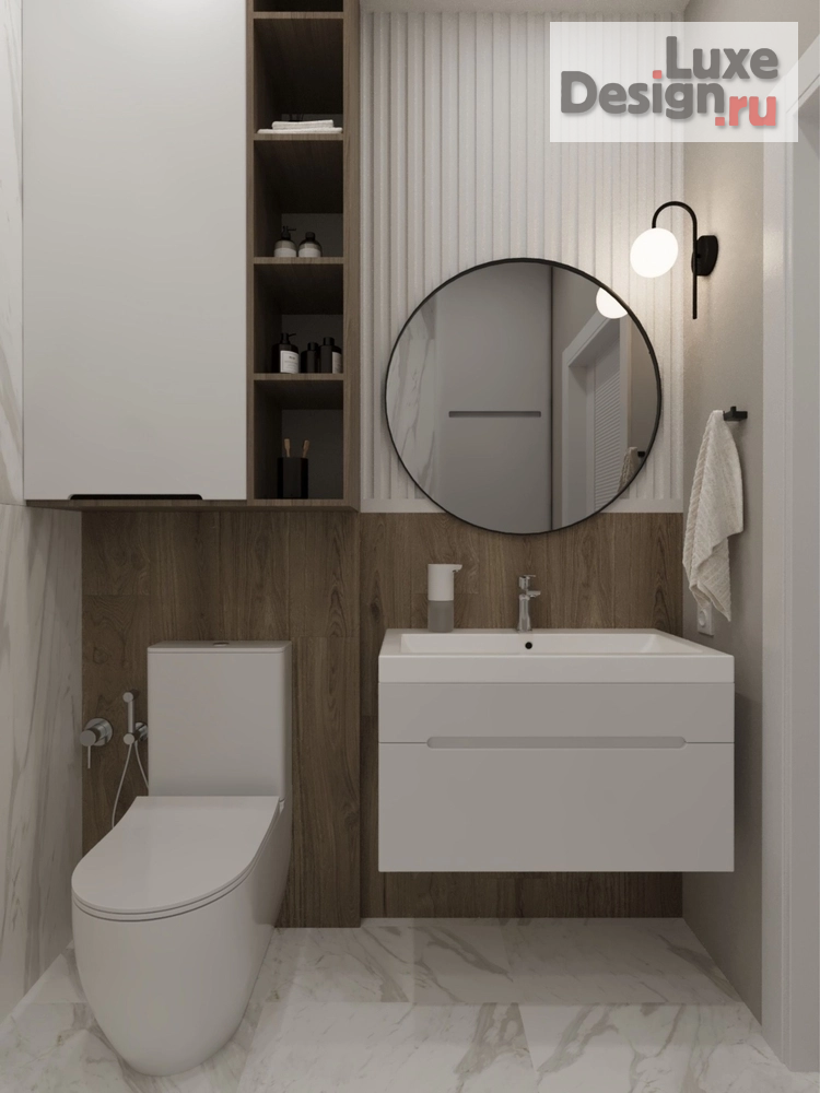 Дизайн интерьера двухкомнатной квартиры "Дизайн интерьера небольшой квартиры в ЖК iLove" (фото 18)