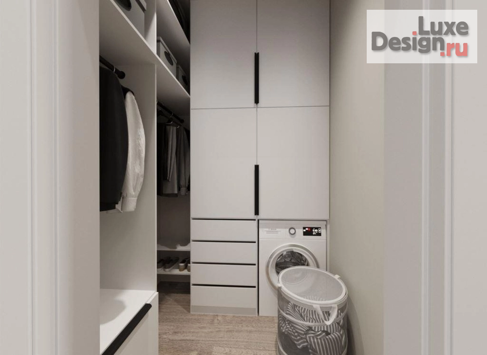 Дизайн интерьера двухкомнатной квартиры "Дизайн интерьера двухкомнатной квартиры для молодого человека в ЖК Space в Перми." (фото 18)