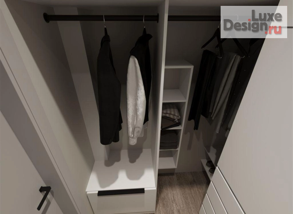 Дизайн интерьера двухкомнатной квартиры "Дизайн интерьера двухкомнатной квартиры для молодого человека в ЖК Space в Перми." (фото 19)