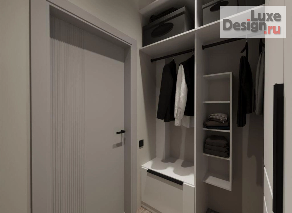 Дизайн интерьера двухкомнатной квартиры "Дизайн интерьера двухкомнатной квартиры для молодого человека в ЖК Space в Перми." (фото 20)