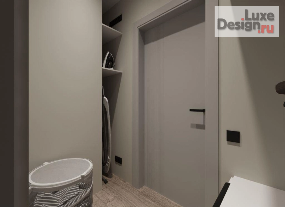 Дизайн интерьера двухкомнатной квартиры "Дизайн интерьера двухкомнатной квартиры для молодого человека в ЖК Space в Перми." (фото 21)