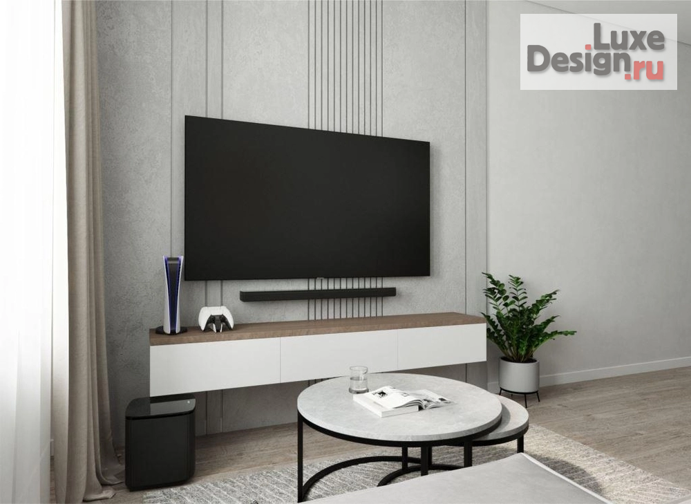 Дизайн интерьера двухкомнатной квартиры "Дизайн интерьера двухкомнатной квартиры для молодого человека в ЖК Space в Перми." (фото 3)