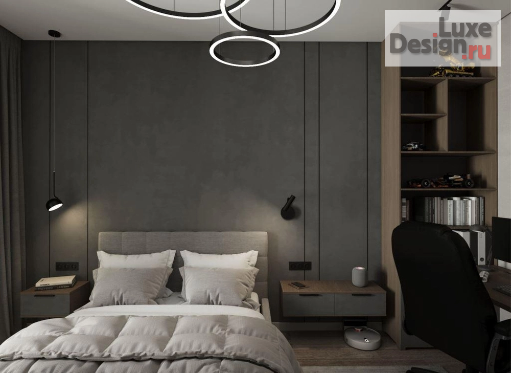 Дизайн интерьера двухкомнатной квартиры "Дизайн интерьера двухкомнатной квартиры для молодого человека в ЖК Space в Перми." (фото 6)