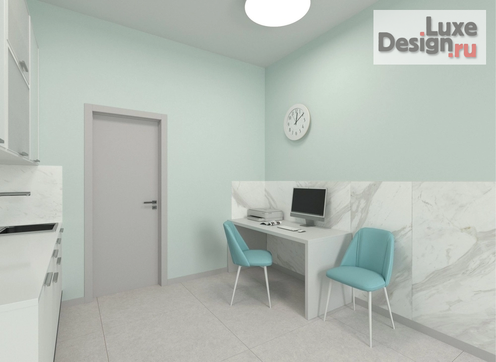 Дизайн интерьера лечебного учреждения "Дизайн интерьера стоматологической клиники «Антарес» в Перми " (фото 8)