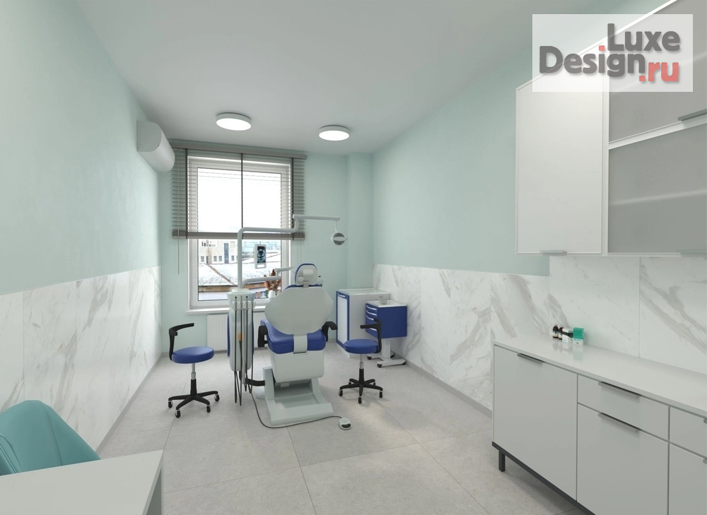 Дизайн интерьера лечебного учреждения "Дизайн интерьера стоматологической клиники «Антарес» в Перми " (фото 5)