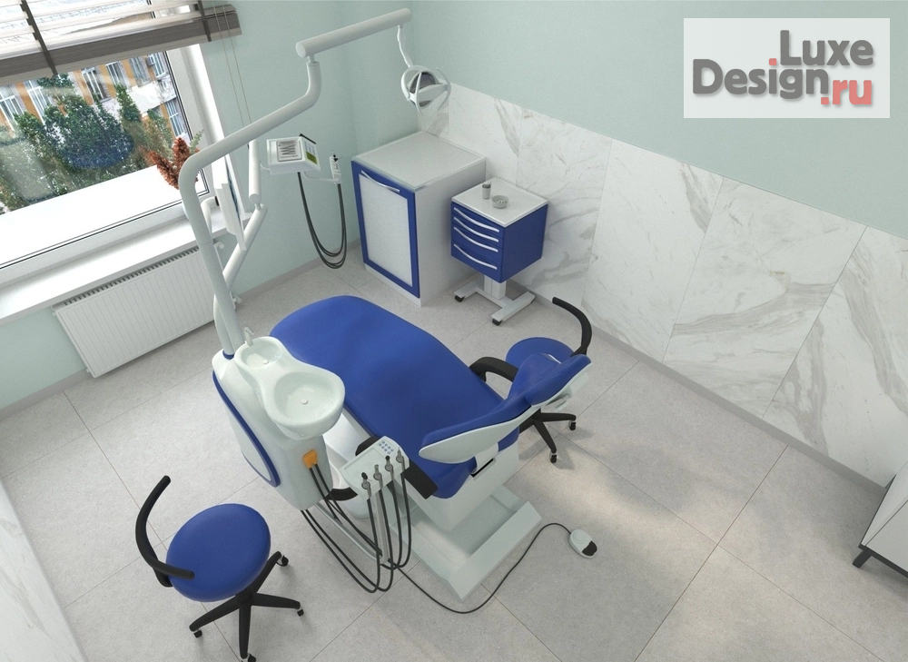 Дизайн интерьера лечебного учреждения "Дизайн интерьера стоматологической клиники «Антарес» в Перми " (фото 7)