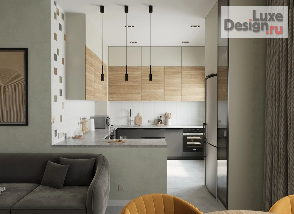 Дизайн интерьера трехкомнатной квартиры "Дизайн интерьера части трехкомнатной квартиры для семьи с ребенком, расположенной в ЖК «Кристалл» в Перми" (фото 11)