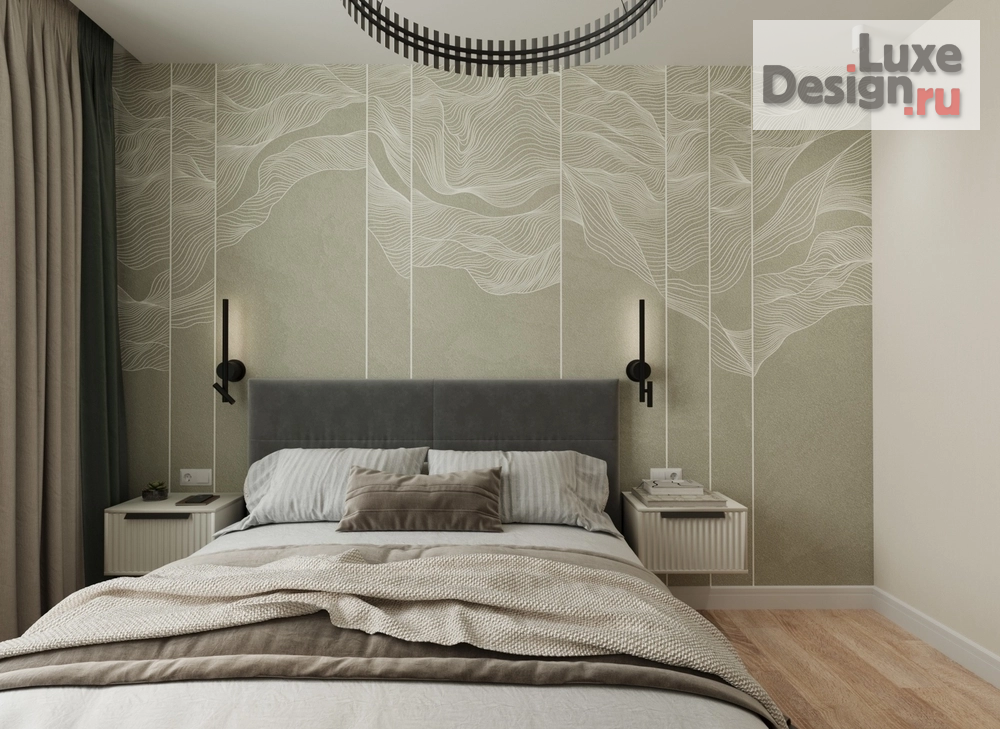 Дизайн интерьера трехкомнатной квартиры "Дизайн интерьера трёхкомнатной квартиры для семейной пары с ребенком в Перми в жилом комплексе «Цветы Прикамья»" (фото 5)