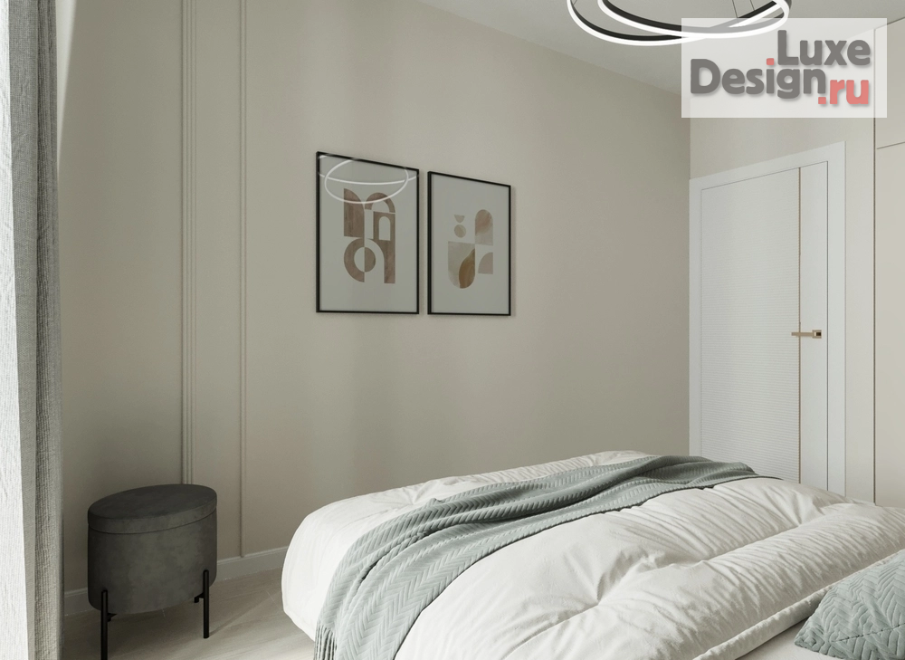 Дизайн интерьера двухкомнатной квартиры "Дизайн интерьера небольшой квартиры в ЖК iLove" (фото 9)