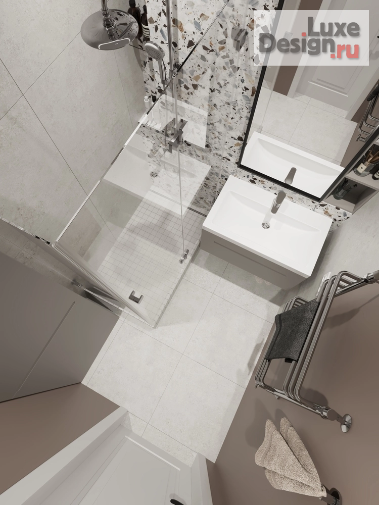 Дизайн интерьера трехкомнатной квартиры "Дизайн интерьера части трехкомнатной квартиры для семьи с ребенком, расположенной в ЖК «Кристалл» в Перми" (фото 18)