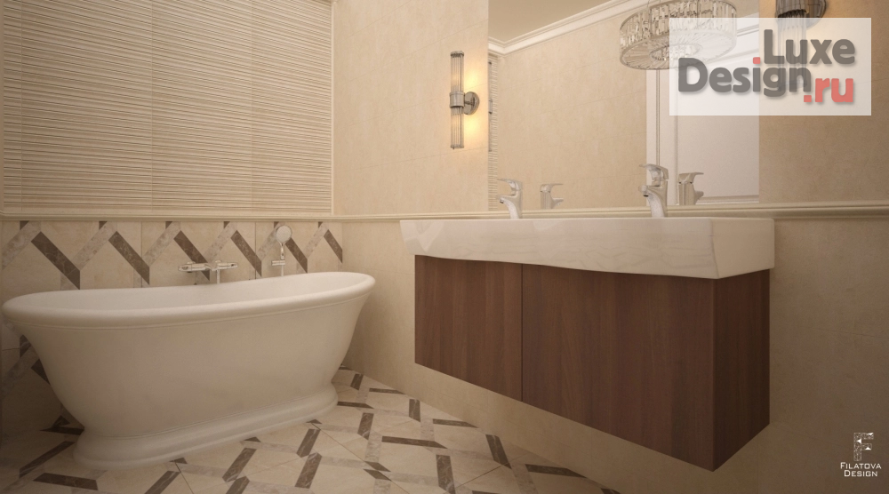 Дизайн интерьера четырехкомнатной квартиры "квартира в стиле "Американская классика"" (фото 6)