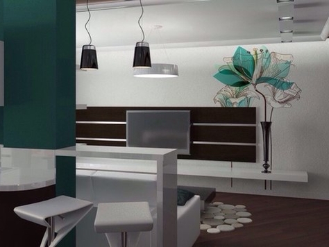 Дизайн интерьера квартир в Перми "Гостиная. ул. Пожарского"