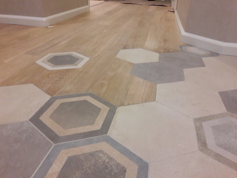 Дизайн интерьера прихожей в Перми "Любимый гексагон."